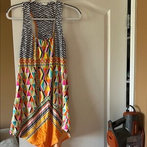 Trina Turk bathing suit cover up Multicolor Geometric Print